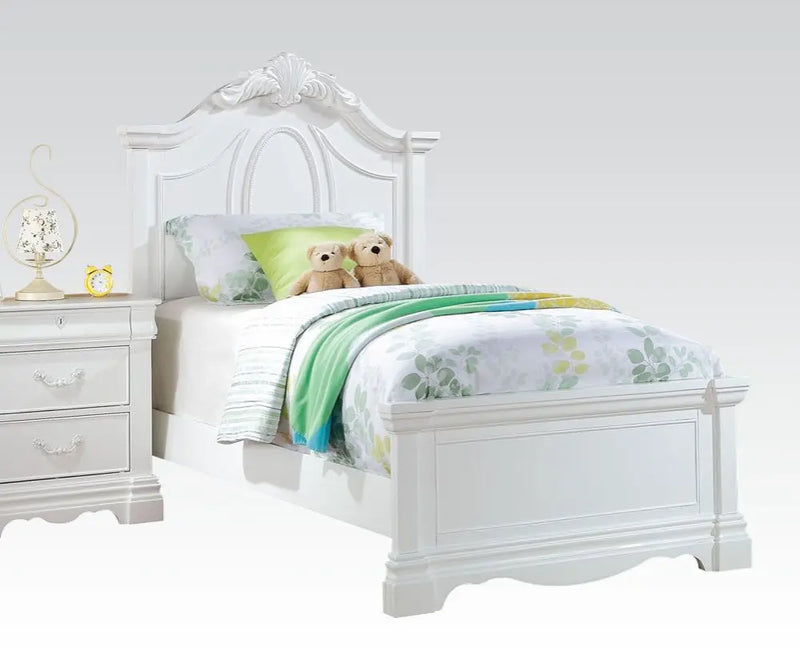 Finley Full Bed, White iHome Studio