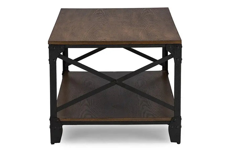 Greyson Vintage Industrial Antique Bronze Occasional Cocktail Coffee Table iHome Studio