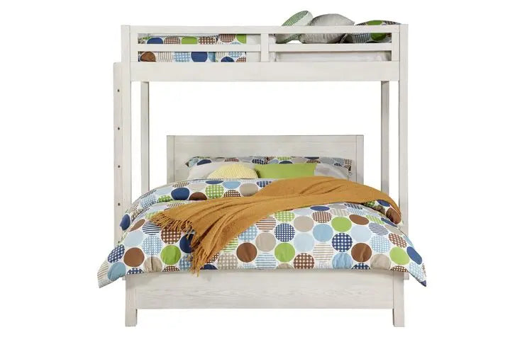 Hallie Queen Bed, Weathered White Finish iHome Studio