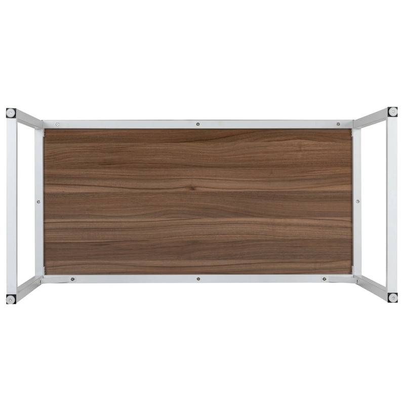 Hamlet Computer Desk - 47" Long (Walnut/White) iHome Studio