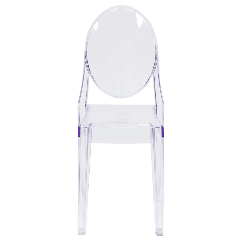 Jackson Ghost Side Chair, Transparent Crystal iHome Studio