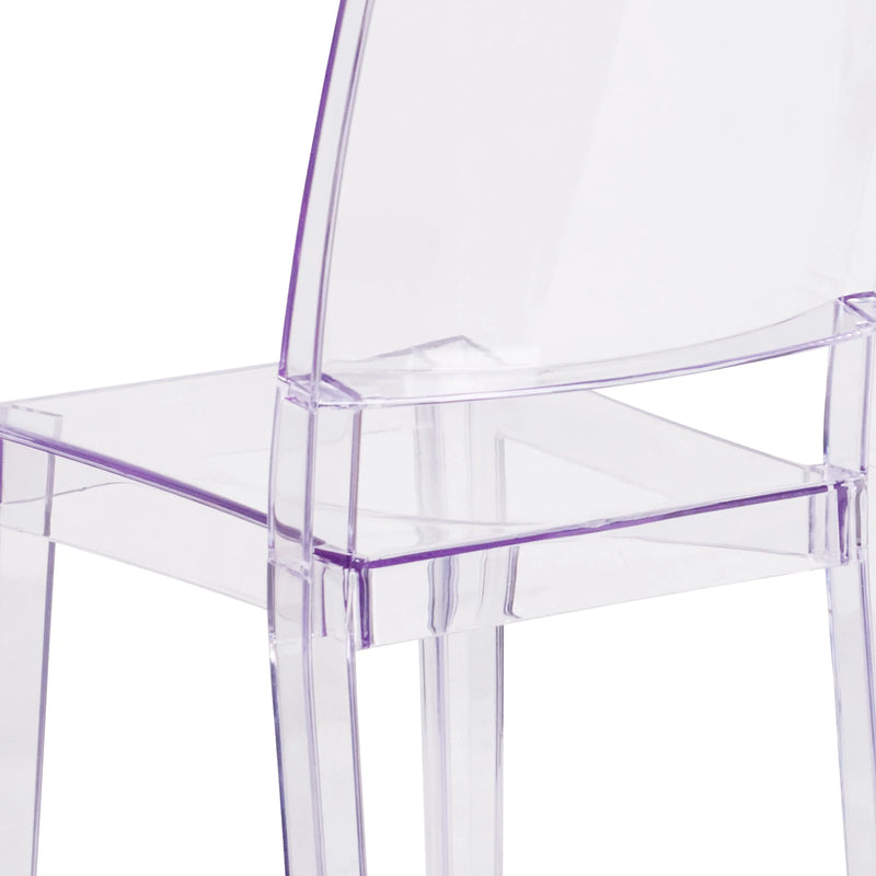 Jackson Transparent Stacking Side Chair iHome Studio
