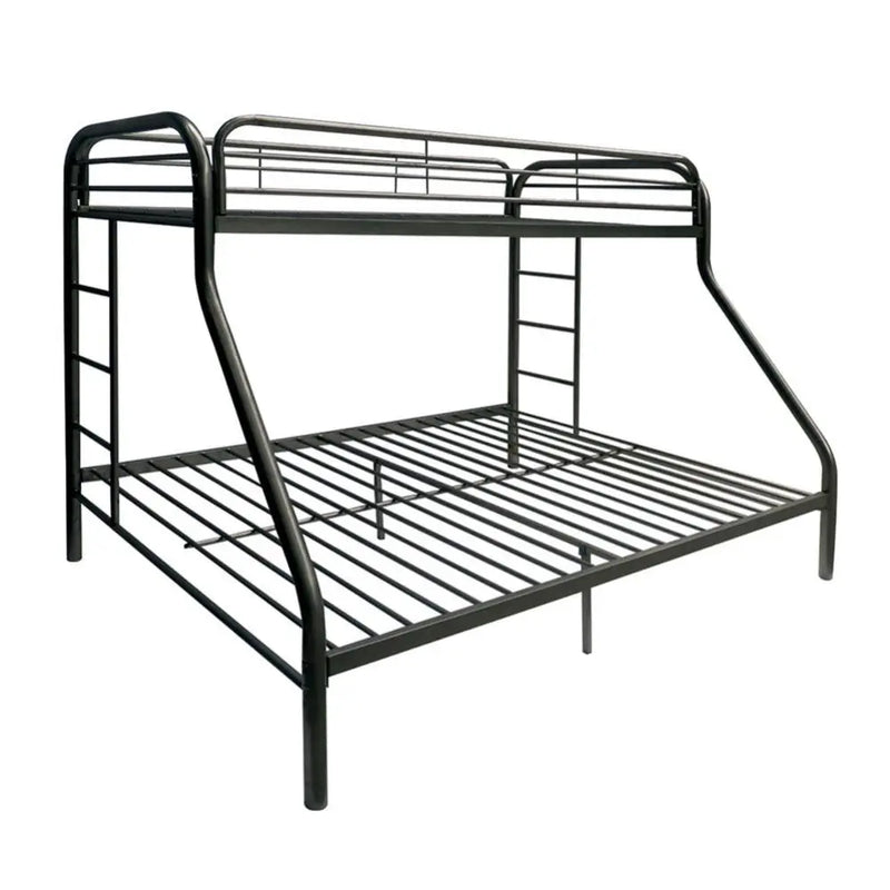 Jalen Metal Twin XL/Queen Bunk Bed, Black iHome Studio