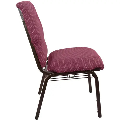 Juliet Burgundy Pattern Extra Wide Church Chair iHome Studio