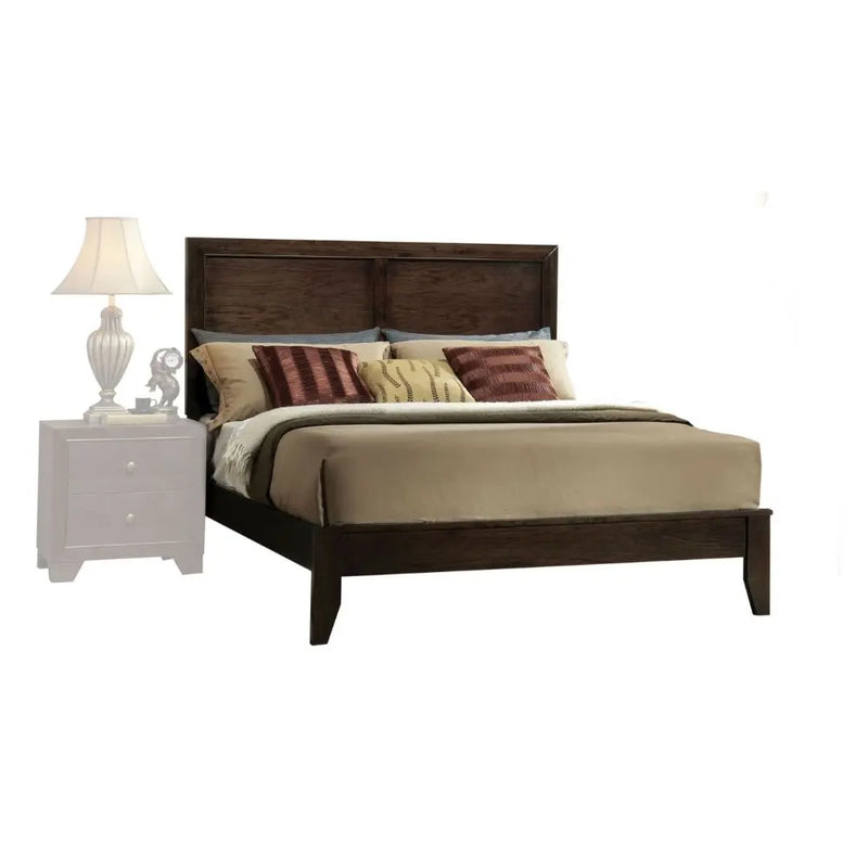 Kailey California King Bed w/Tapered Legs, Espresso iHome Studio