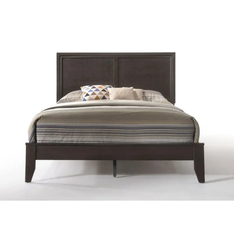 Kailey California King Bed w/Tapered Legs, Espresso iHome Studio