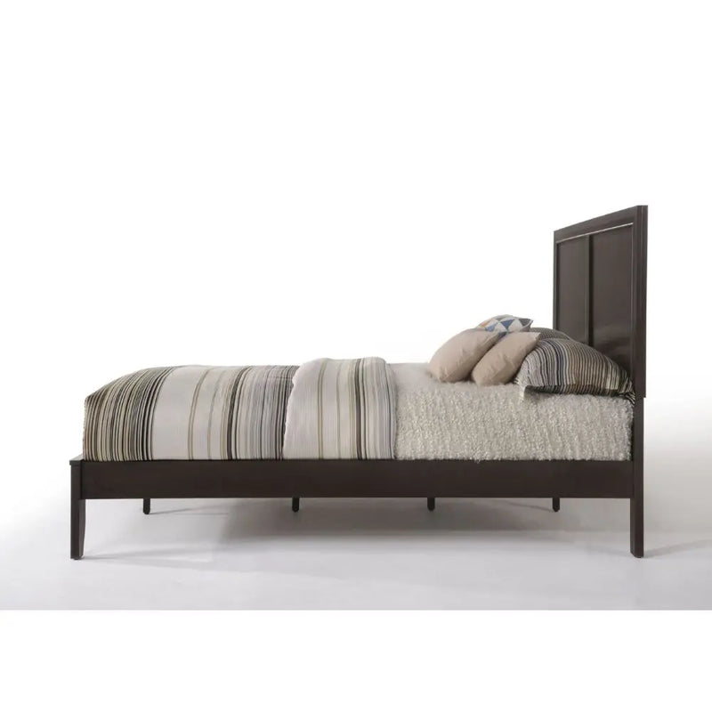 Kailey California King Bed w/Tapered Legs, Espresso iHome Studio