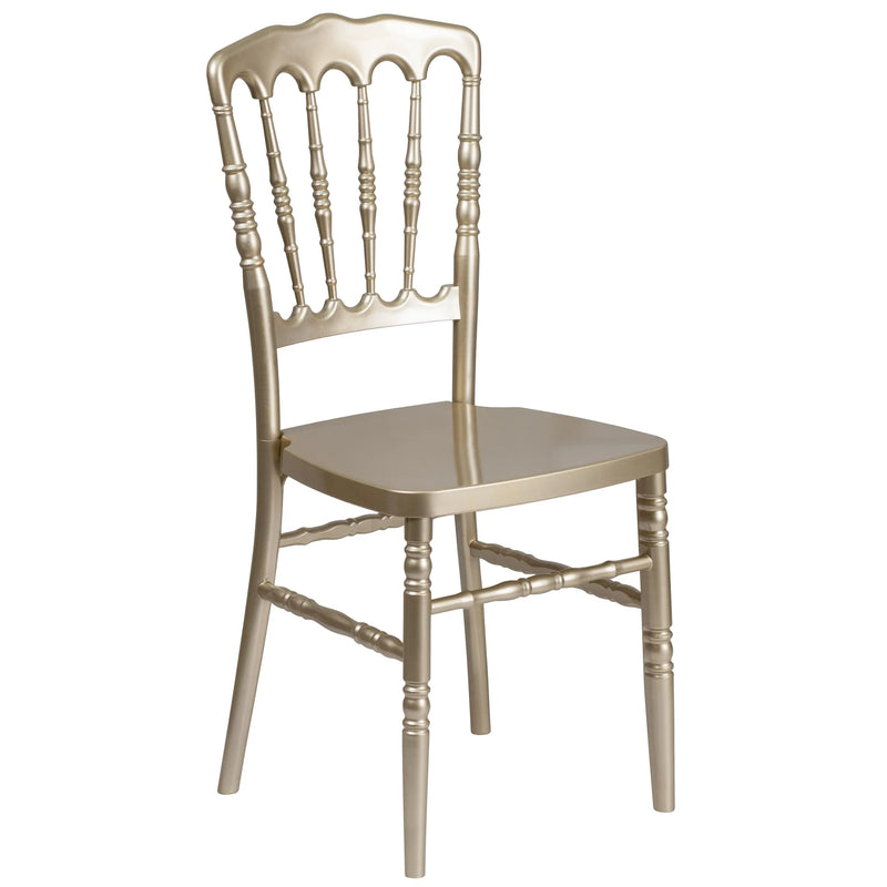 Katy Gold Resin Stacking Napoleon Chair iHome Studio