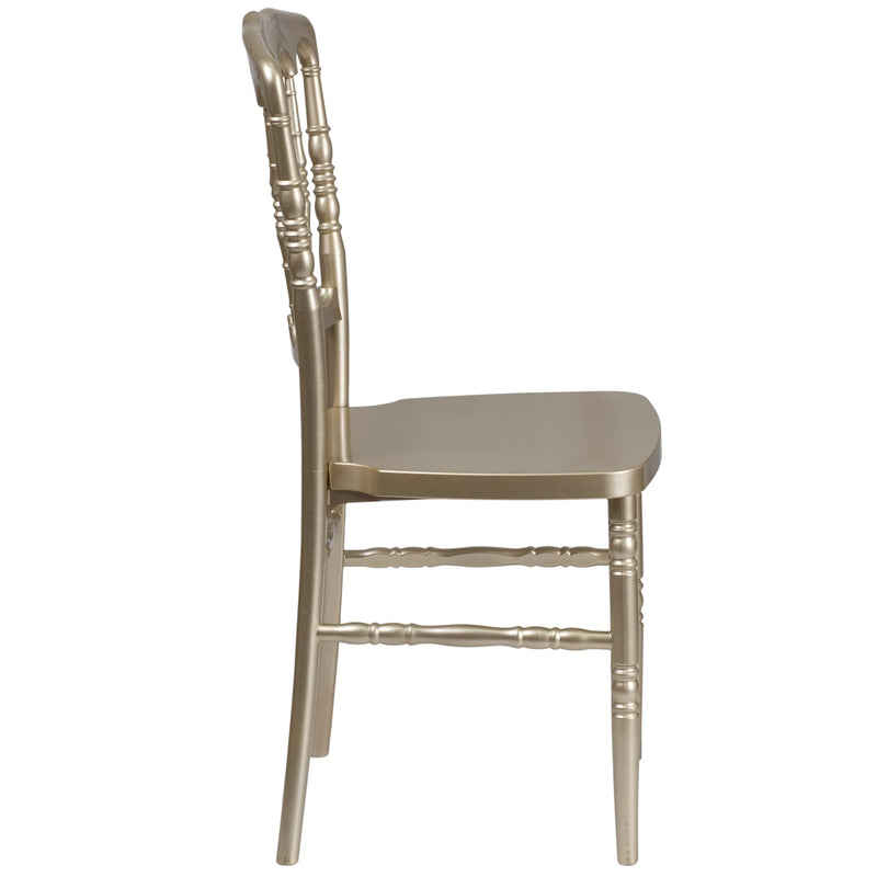 Katy Gold Resin Stacking Napoleon Chair iHome Studio