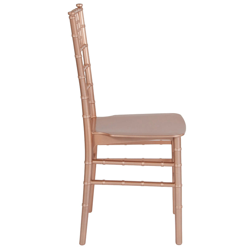 Katy Rose Gold Resin Stacking Chiavari Chair iHome Studio