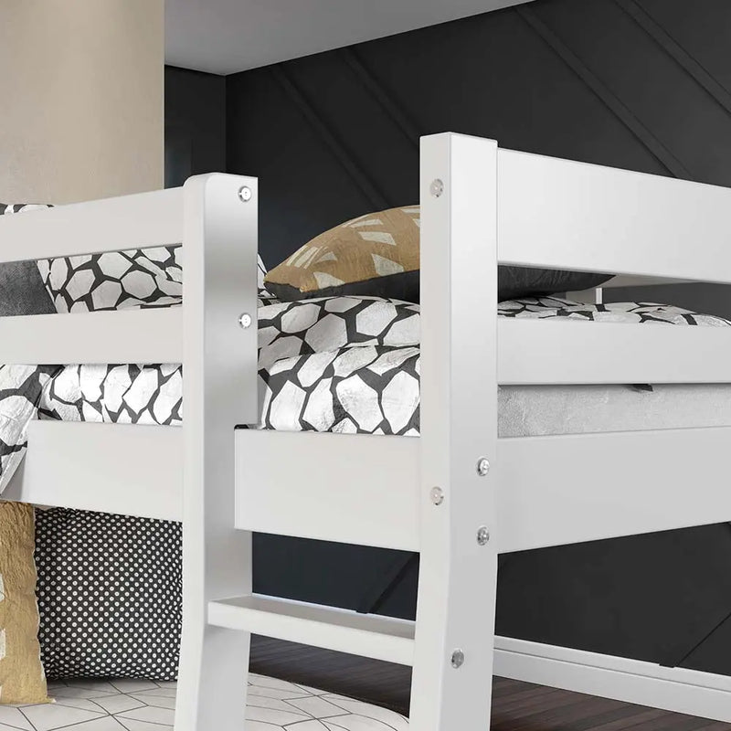 Keyla Triple Bunk Bed - Twin, White Finish iHome Studio