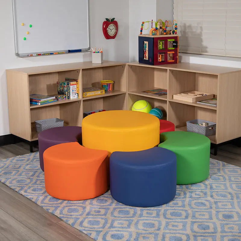 Large Soft Seating Flexible Circle for Classrooms and Common Spaces - (18" Height x 24" Diameter) iHome Studio