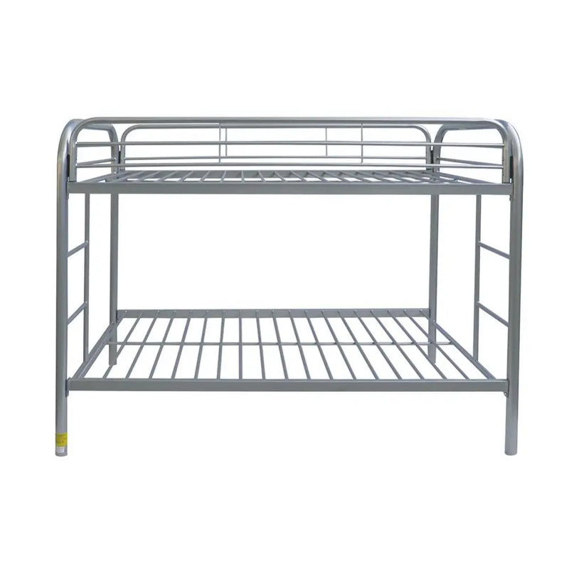 Lewis Metal Twin/Twin Bunk Bed - Silver, Silver iHome Studio