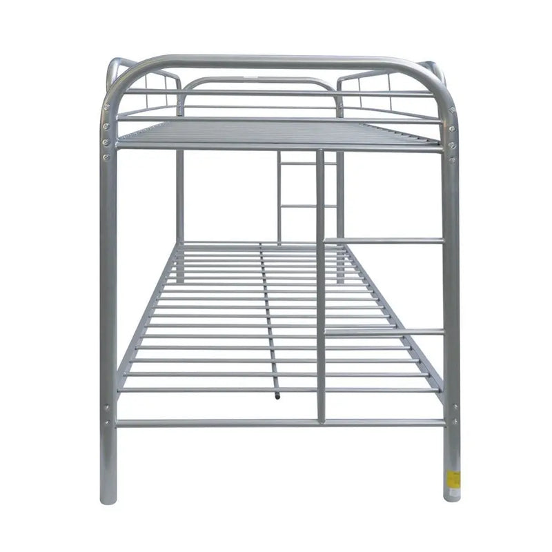 Lewis Metal Twin/Twin Bunk Bed - Silver, Silver iHome Studio