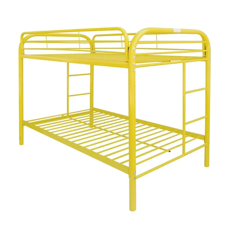 Lewis Metal Twin/Twin Bunk Bed - Yellow, Yellow iHome Studio