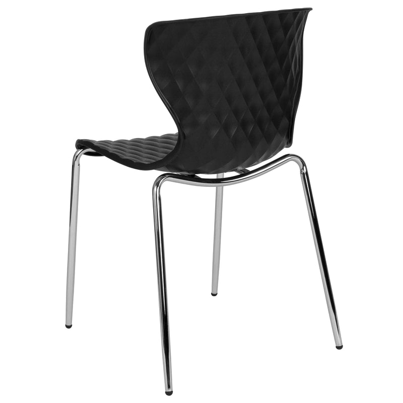 Lexington Black Plastic Stack Chair iHome Studio