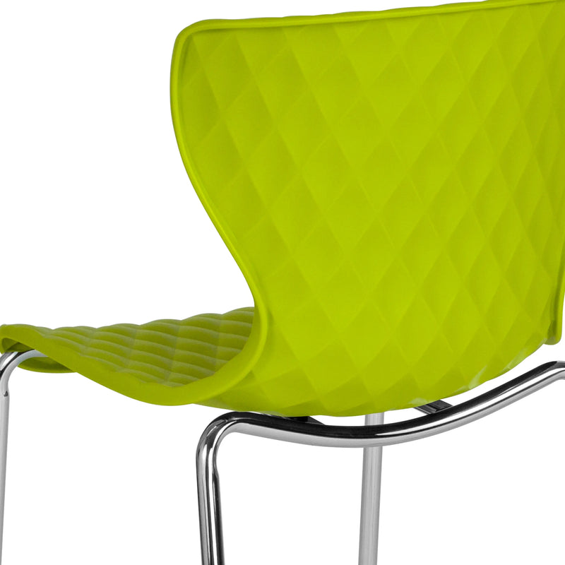 Lexington Citrus Green Plastic Stack Chair iHome Studio