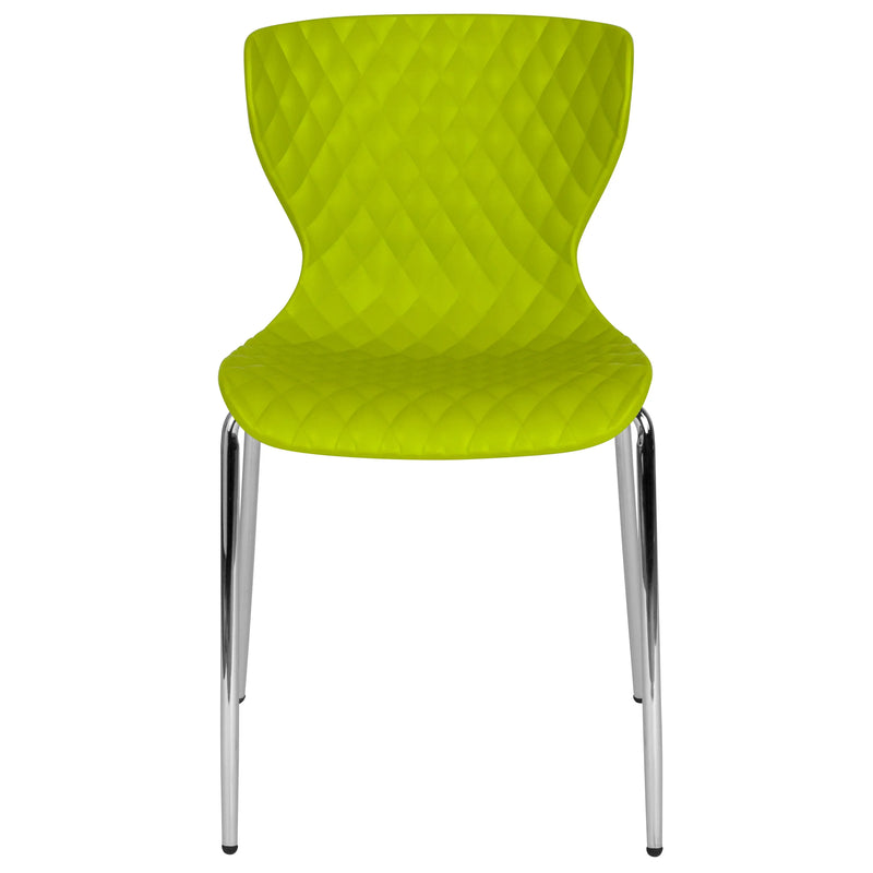 Lexington Citrus Green Plastic Stack Chair iHome Studio