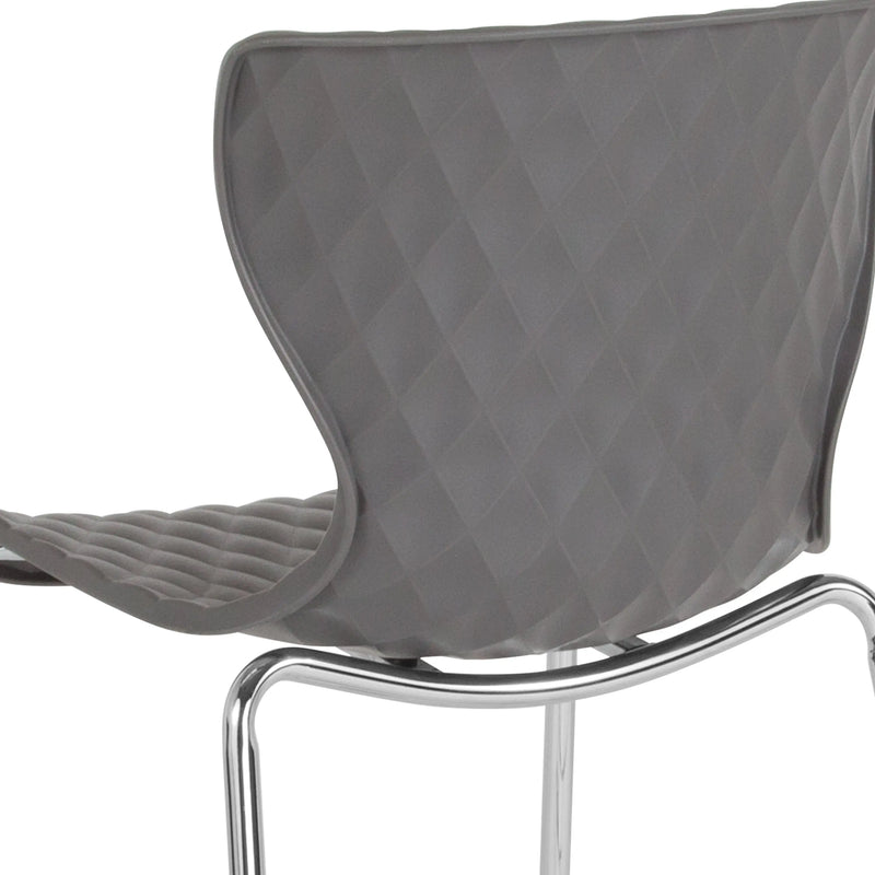 Lexington Gray Plastic Stack Chair iHome Studio