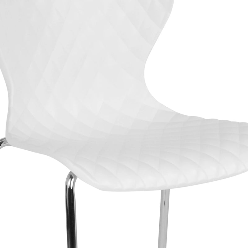 Lexington White Plastic Stack Chair iHome Studio