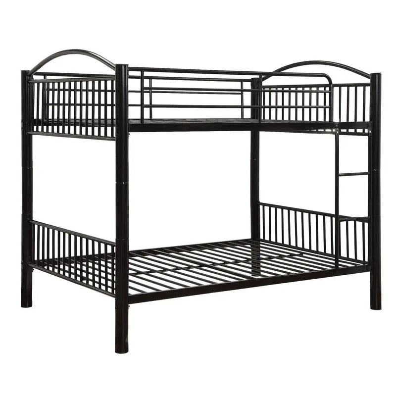 Logan Full/Full Metal Bunk Bed, Black iHome Studio