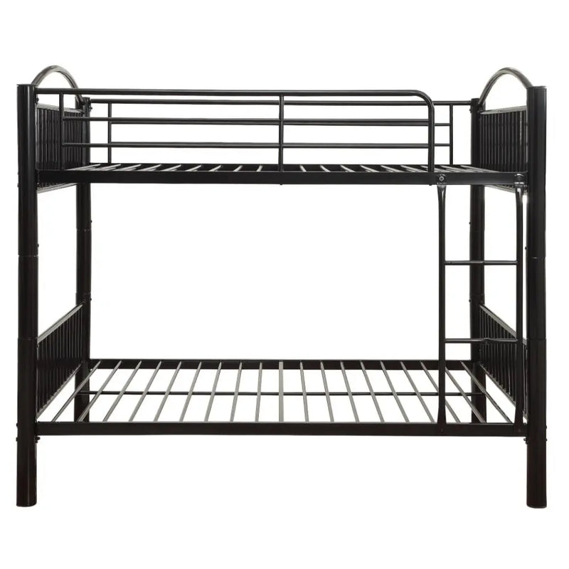 Logan Full/Full Metal Bunk Bed, Black iHome Studio