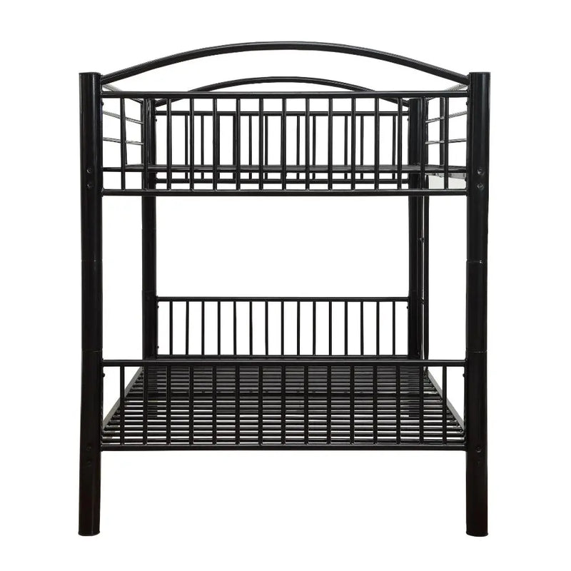 Logan Full/Full Metal Bunk Bed, Black iHome Studio