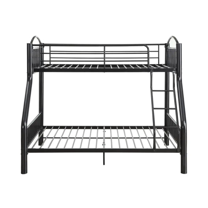 Logan Twin/Full Metal Bunk Bed, Black iHome Studio