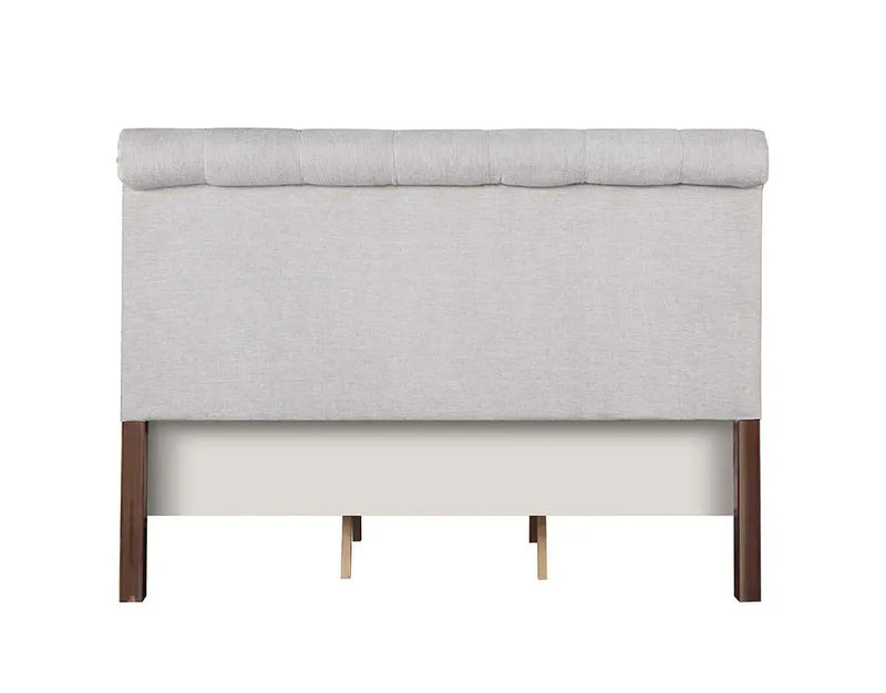 Lydia Queen Bed w/Tufted Headboard - Gray iHome Studio