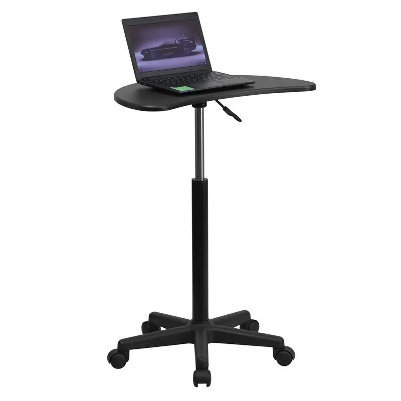 Malcom Height Adjustable portable Laptop Computer Desk w/Black Top iHome Studio