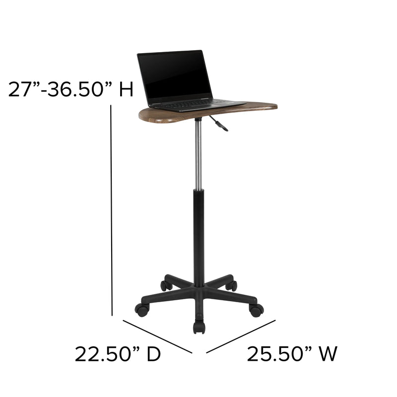 Malcom Mobile Height Adjustable Laptop Desk w/Castor iHome Studio