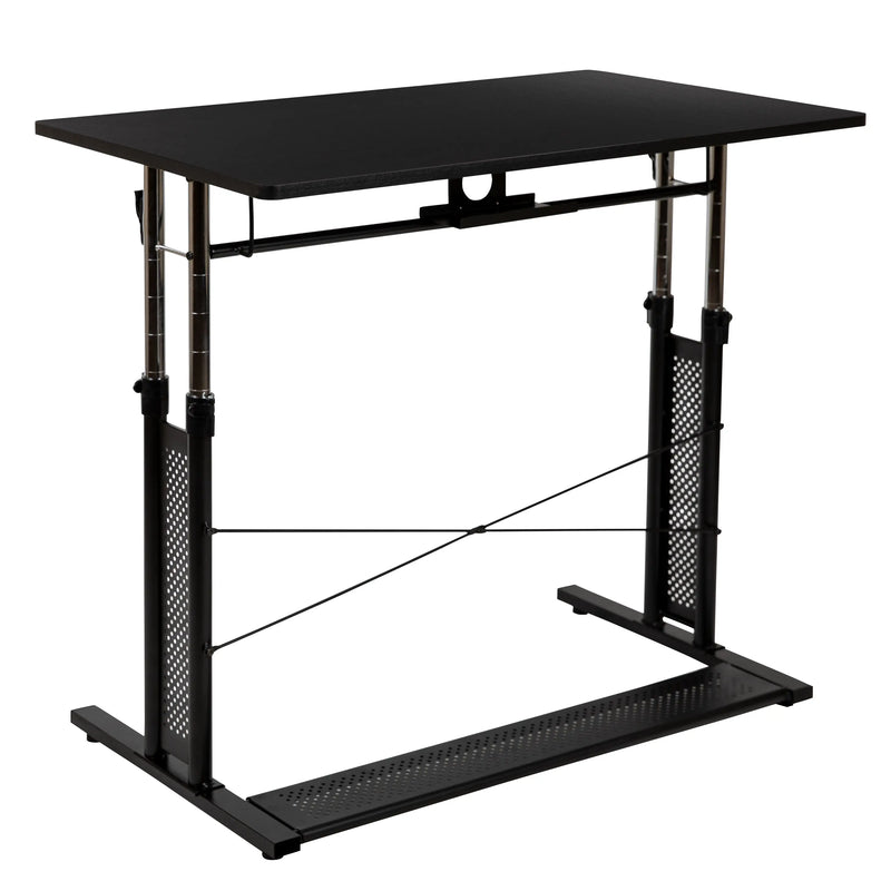 Malcom Rectangular Height Adjustable Office Desk w/Laminate Top iHome Studio