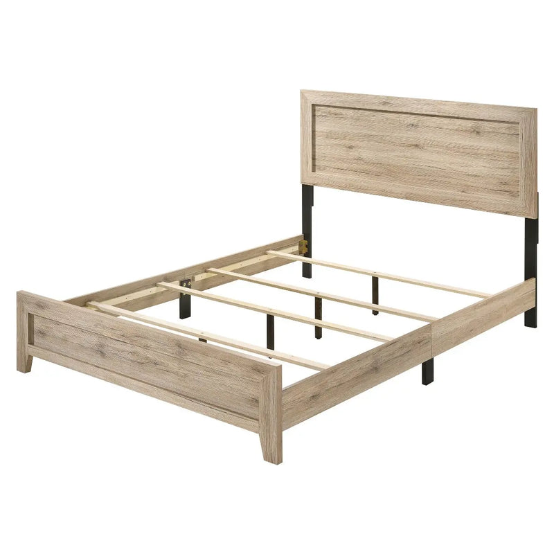 Maverick King Bed, Natural iHome Studio