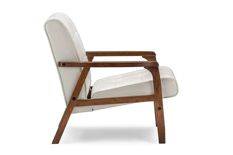 Mid-Century Masterpieces Club Chair - White iHome Studio