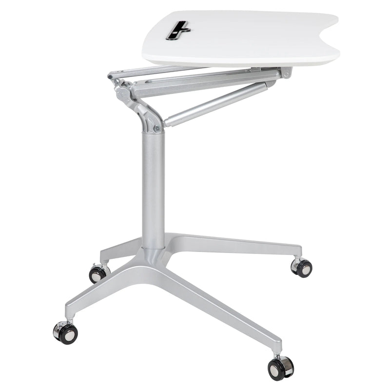 Miramar Mobile Computer Ergonomic Desk w/Laminate Top, Adjustable Height iHome Studio