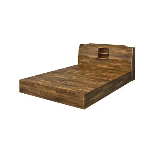 Monica Queen Bed, Walnut Finish iHome Studio