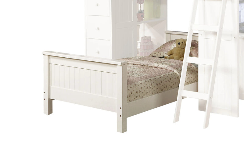 Morgan Twin Bed, White iHome Studio