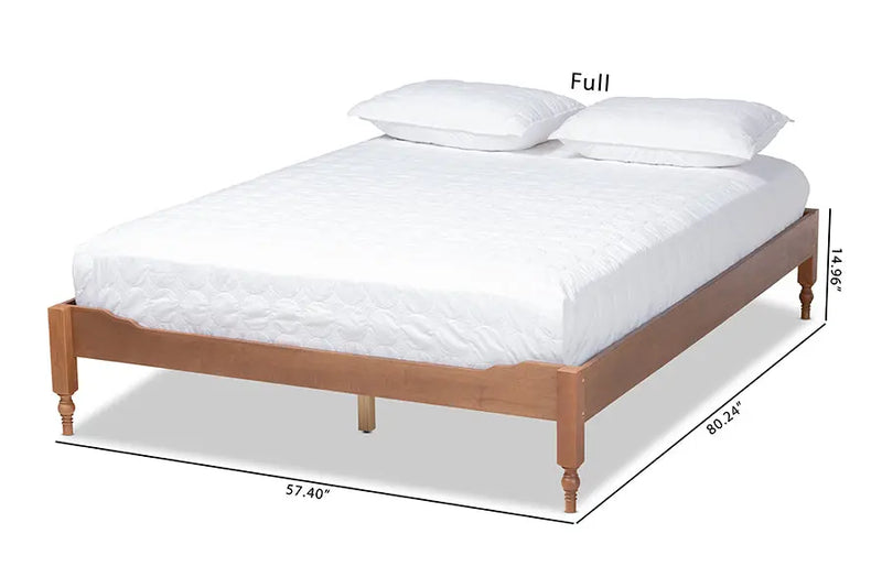 Naomi Ash Walnut Wood Platform Bed (Queen) iHome Studio