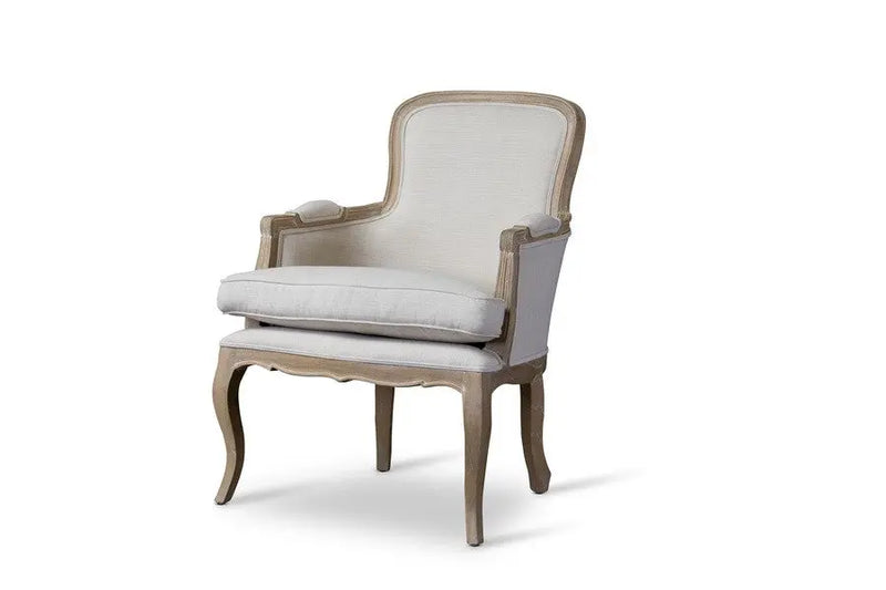 Napoleon Traditional French Accent Chair-Oak iHome Studio