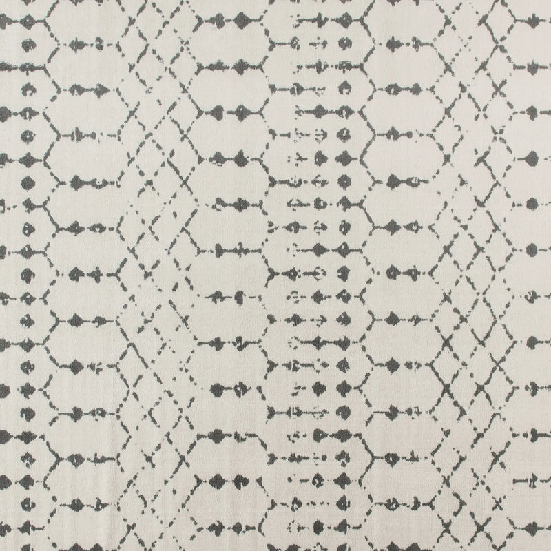 Olivia Collection Geometric Bohemian Low Pile Rug - 8' x 10' - Ivory/Gray Polyester iHome Studio