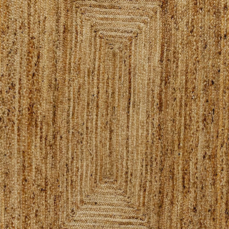 Olivia Collection Natural Fiber Jute Area Rug 8' x 10' - Braided Indoor Jute Rug - Natural Area Rugs iHome Studio