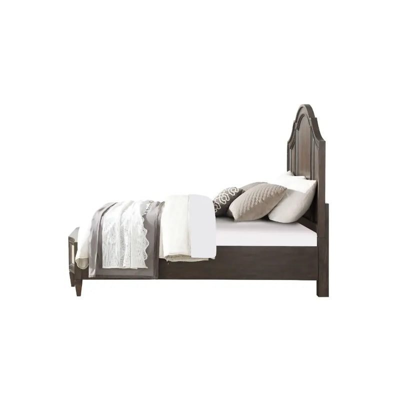 Patrick Queen Bed, Walnut iHome Studio