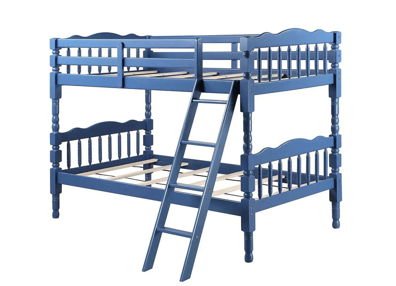 Penny Twin/Twin Bunk Bed, Dark Blue Finish iHome Studio