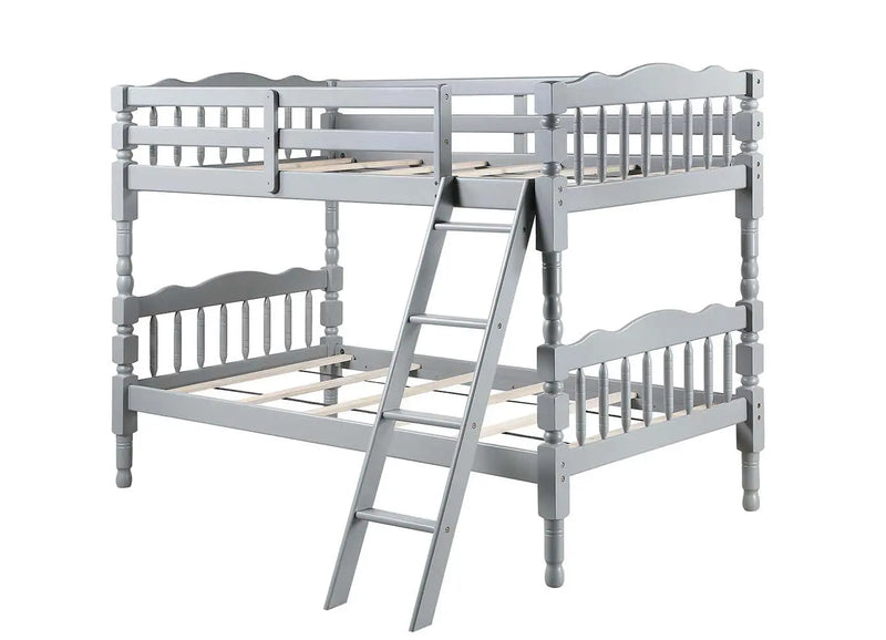 Penny Twin/Twin Bunk Bed, Gray Finish iHome Studio