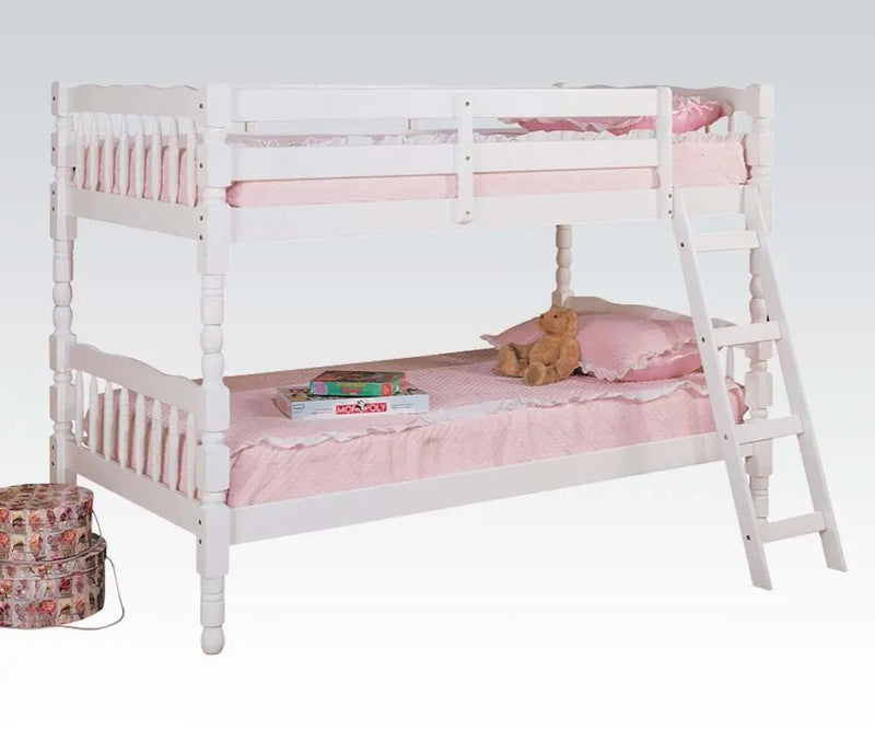 Penny Twin/Twin Bunk Bed, White iHome Studio