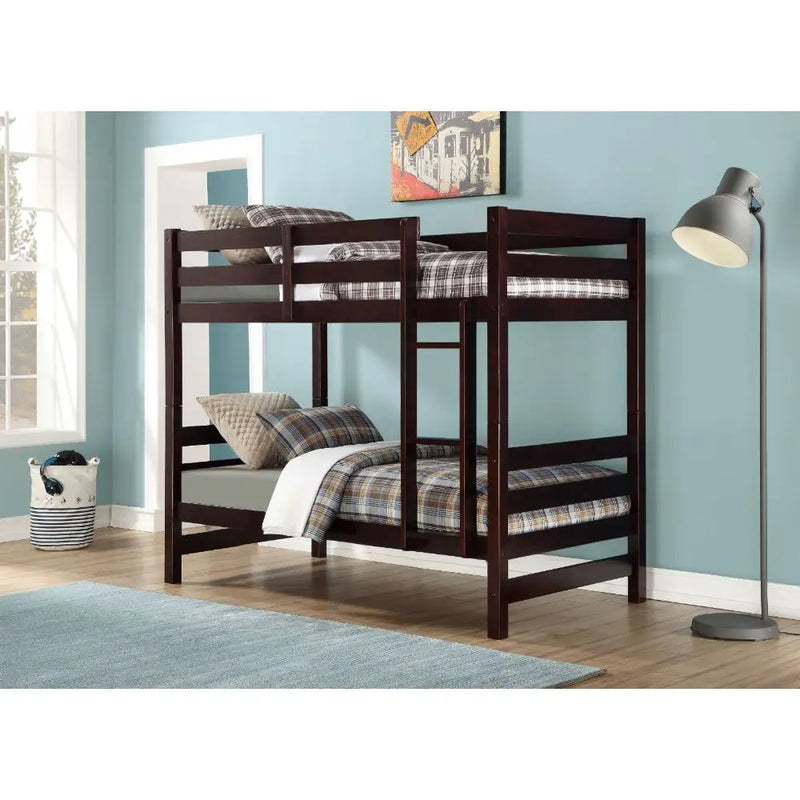 Raymond Twin/Twin Bunk Bed, Espresso iHome Studio