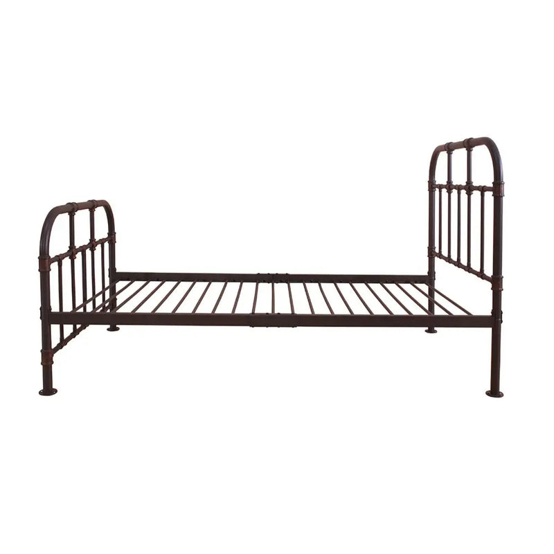 River Metal Twin Bed, Sandy Gray iHome Studio