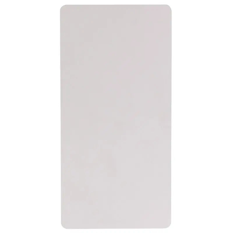 Rivera 24''W x 48''L Plastic Folding Table, Granite White, 220 lb Load iHome Studio