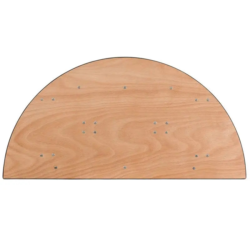 Rivera 48'' Half-Round Wood Folding Banquet Table, 485 lb Load iHome Studio