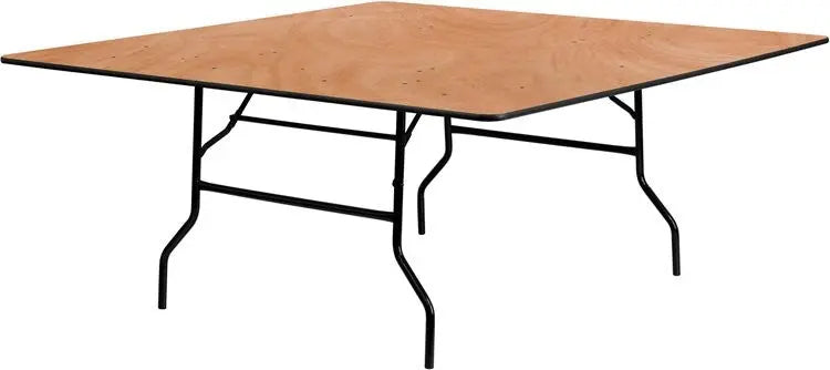 Rivera 72'' Square Wood Folding Banquet Table, 1155 lb Load iHome Studio